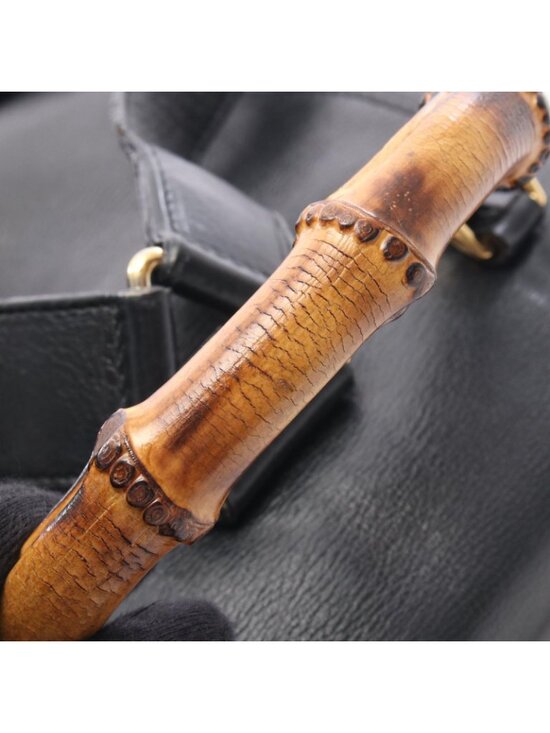Gucci Backpack Bamboo 003 Black Leather main image 9